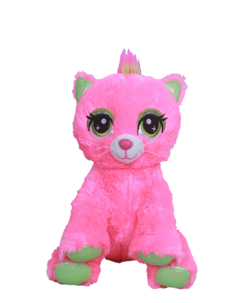 image Peluche chat rose