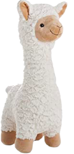 Lama blanc en peluche54 cm