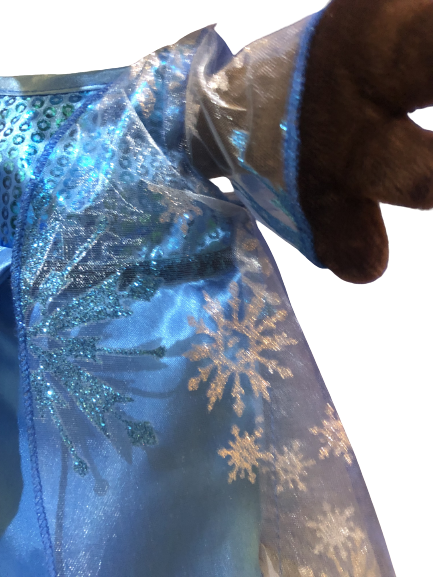 Image Robe reine des neiges pour peluche