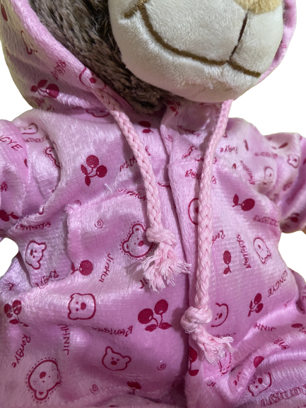 Image Ensemble pyjama rose pour peluche