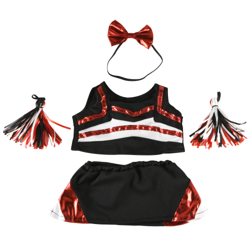 Image de Tenue De Cheerleader Noir Blanc Rouge